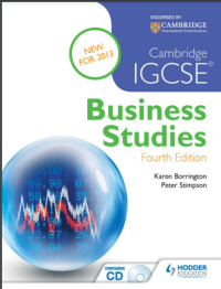 Image of Cambridge IGCSE Business Studies 4th edition